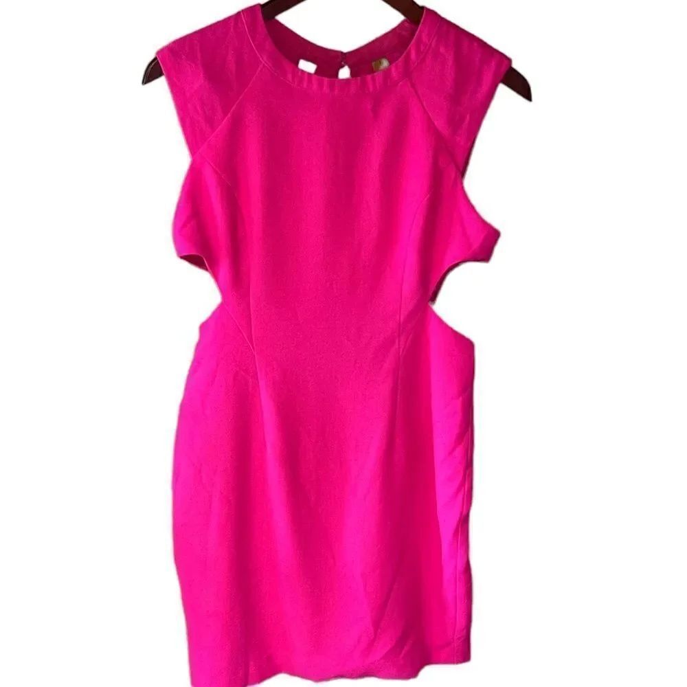 Do +be Medium pink cutout bodycon dress sexy date night classic mini